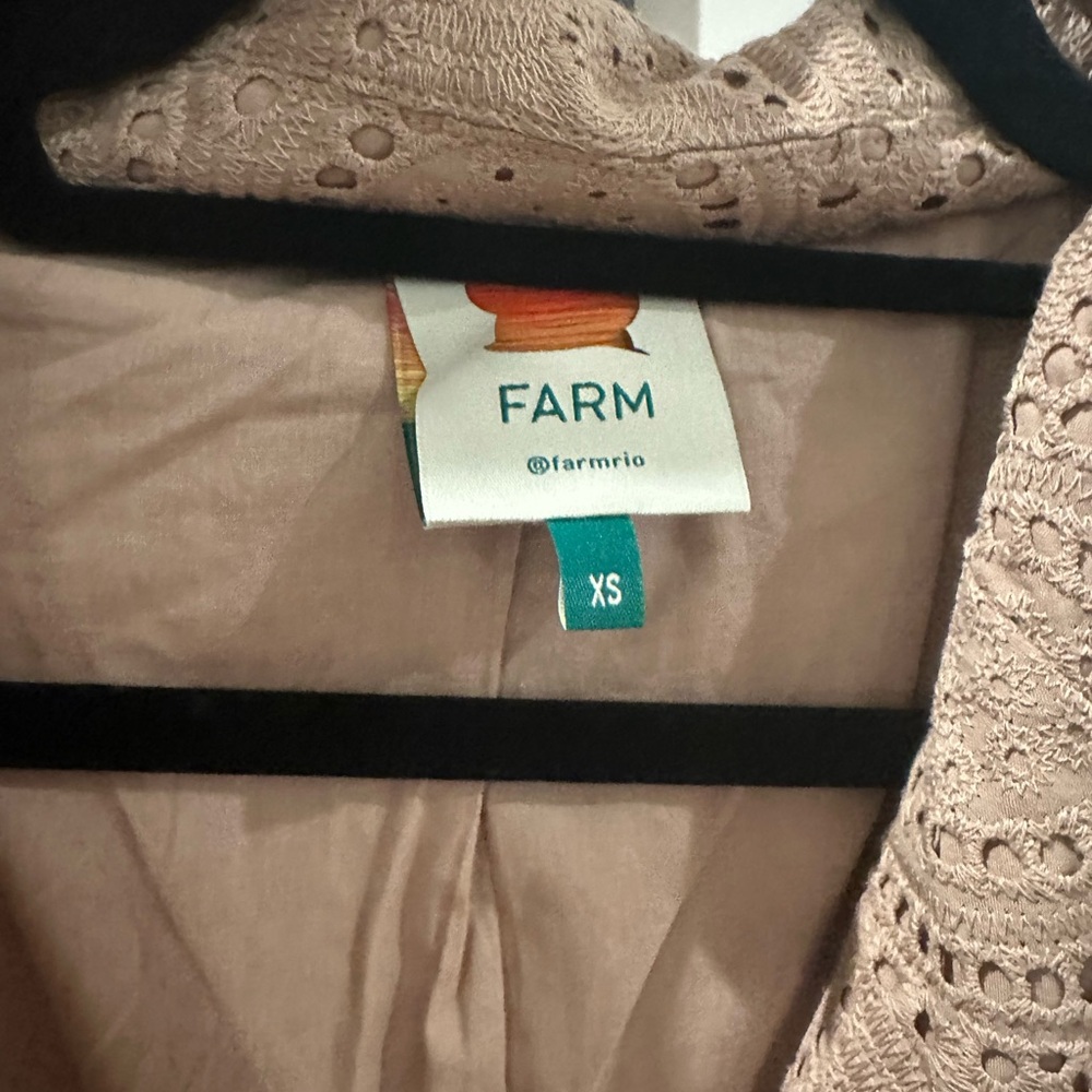 FARM Rio Tan Eyelet Jacket - Picture 2 of 5